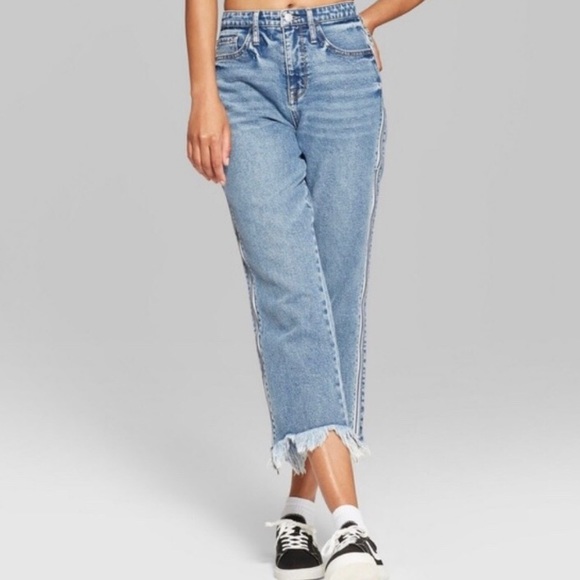 target side zipper jeans